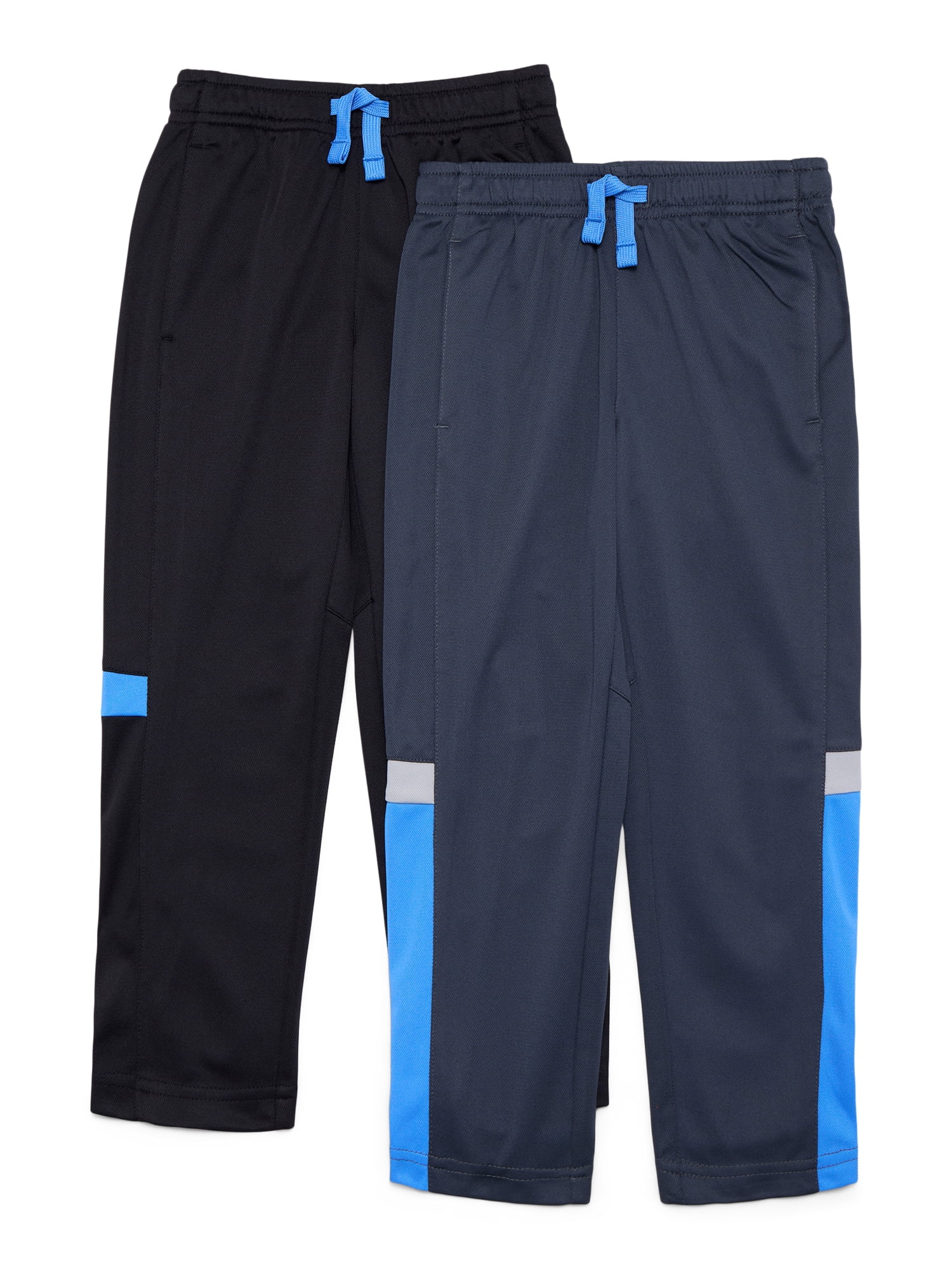 Athletic Works Boys Active Pants, 2-Pack, Size 4-18 & Husky