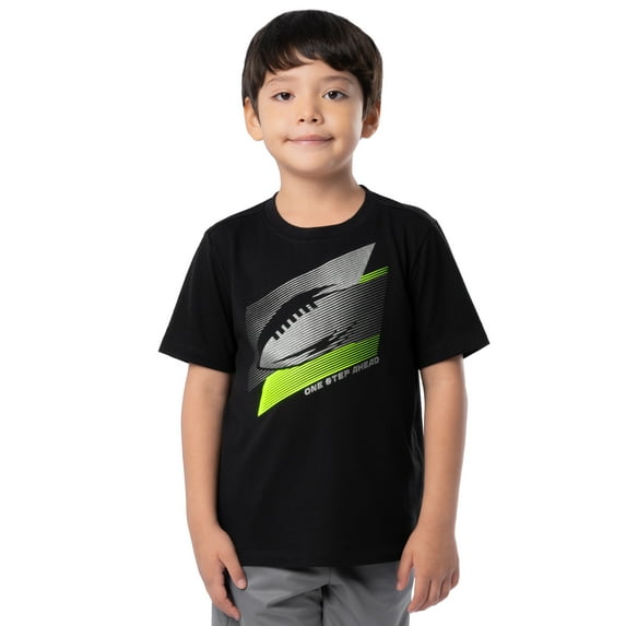 Athletic Works Boys Active Short Sleeve Graphic T-Shirt, Sizes 4-18 & Husky