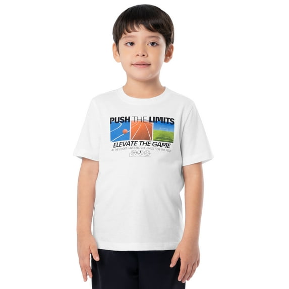 Athletic Works Boys Active Short Sleeve Graphic T-Shirt, Sizes 4-18 & Husky