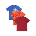 thumbnail image 1 of Athletic Works Boys Active Solid & Graphic Short Sleeve T-shirt, 3-Pack, Sizes 4-18 & Husky, 1 of 13
