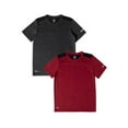thumbnail image 1 of Athletic Works Boys' Active Solid Short Sleeve T-shirt, 2PK Bundle, Sizes 4-18 & Husky, 1 of 11