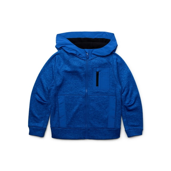Athletic Works Boys Active Tech Fleece Full-Zip Jacket, Sizes 4-18 & Husky