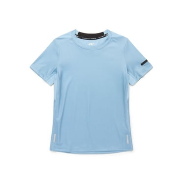 Athletic Works Boys Active Textured Tee with Short Sleeves, Sizes 4-16 Husky
