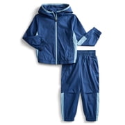 Boys Active Track Jacket and Jogger Pants Set, 2-Piece, Sizes 4-18 & Husky