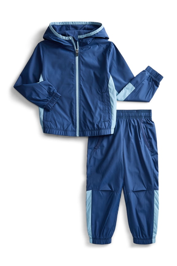 Boys Active Track Jacket and Jogger Pants Set, 2-Piece, Sizes 4-18 & Husky