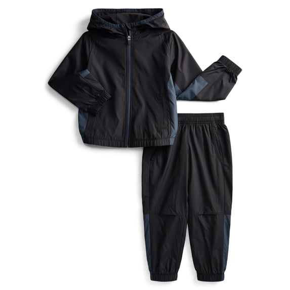 Athletic Works Boys Active Track Jacket and Jogger Pants Set, 2-Piece, Sizes 4-18 & Husky