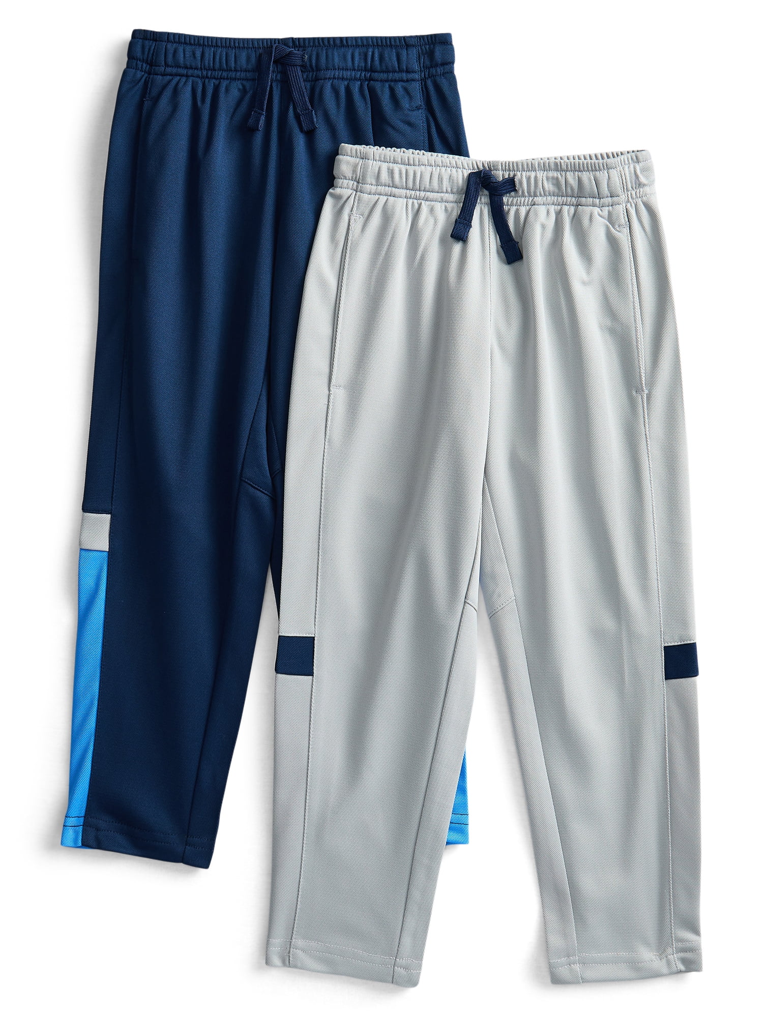 Athletic Works Boys Active Training Pants, 2-Pack, Sizes 4-18 & Husky