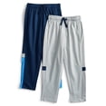 thumbnail image 1 of Athletic Works Boys Active Training Pants, 2-Pack, Sizes 4-18 & Husky, 1 of 3