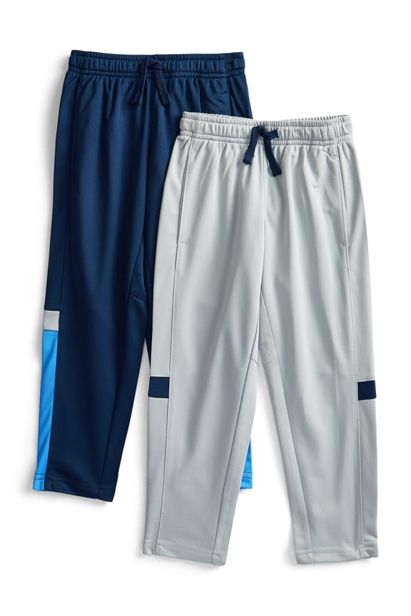 Boys Active Training Pants, 2-Pack, Sizes 4-18 & Husky