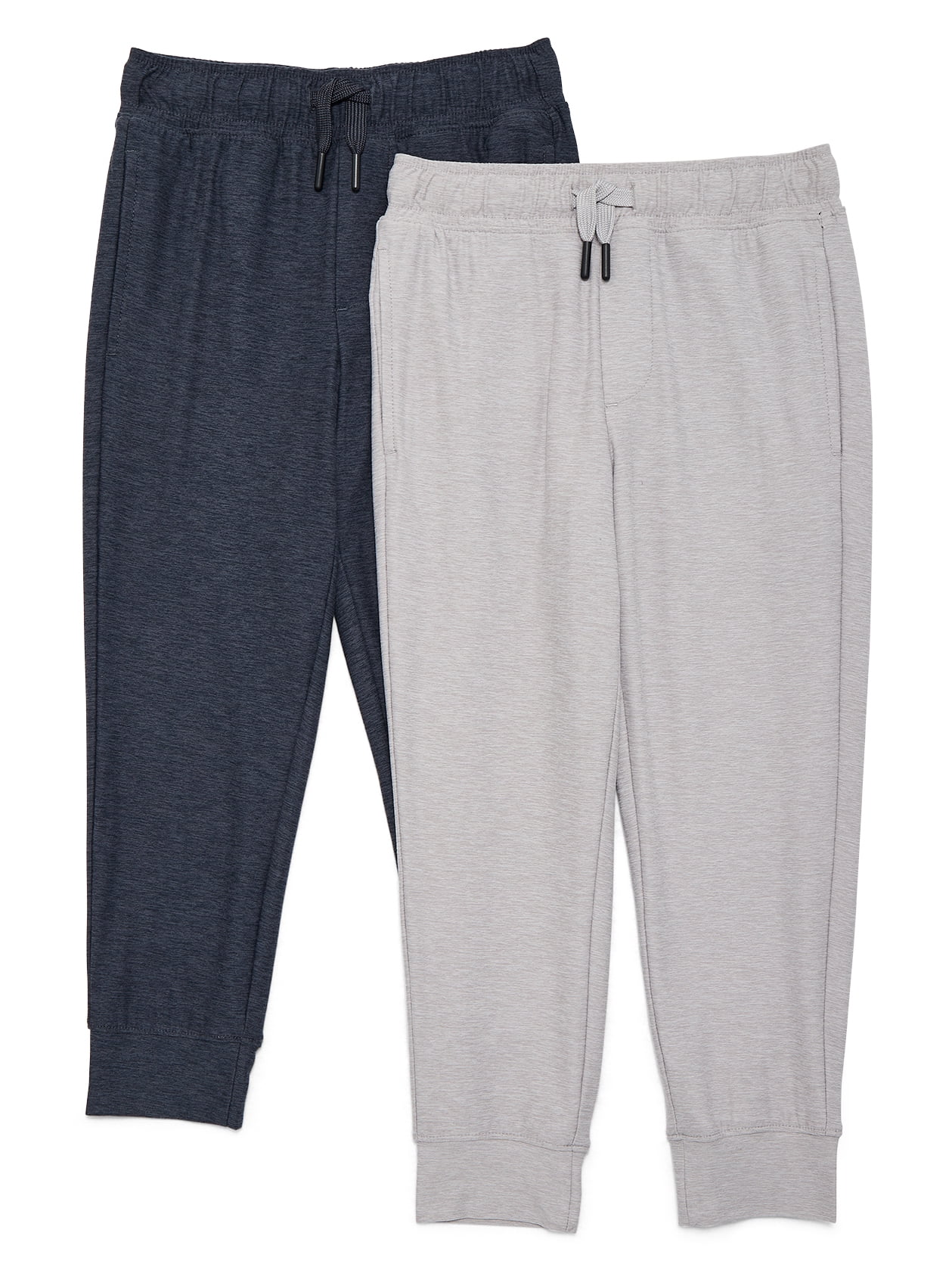 Athletic Works Boys ButterCore Joggers, 2-Pack, Sizes 4-18