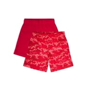 Athletic Works Boys Core Performance Shorts, 2-Pack, Sizes 4-18 & Husky