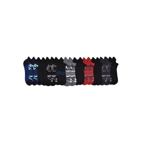 Boys Cushion Heel Tab No Show, 10 Pack, Sizes S-L