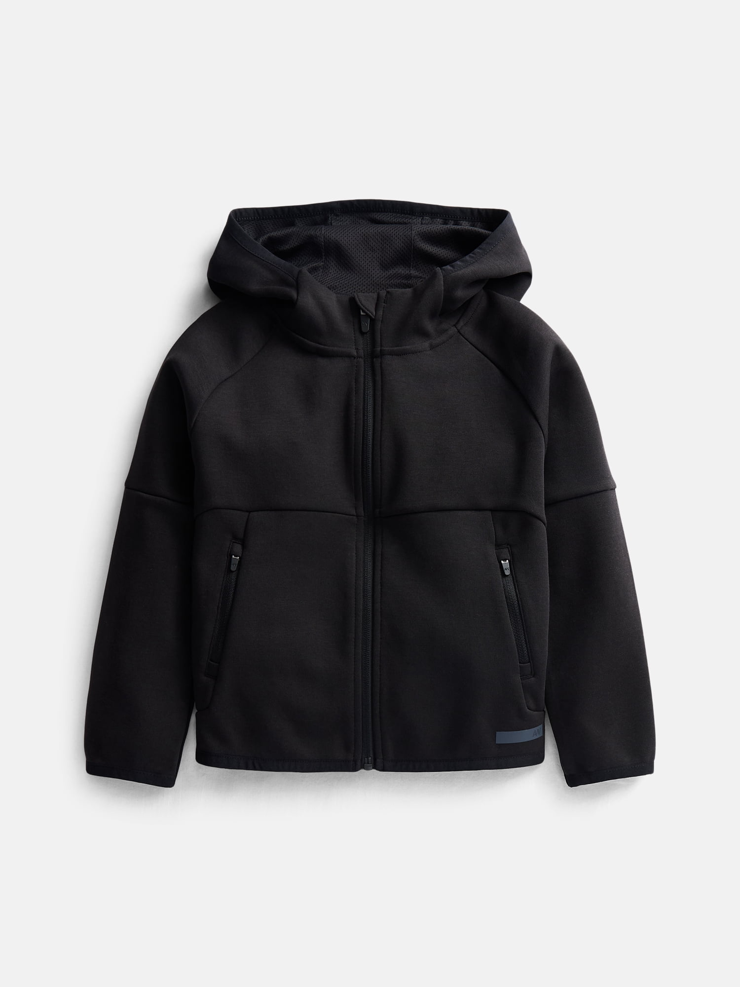 Athletic Works Boys' Double Knit Zip Front Jacket with Hood, Sizes 4-24 & Husky