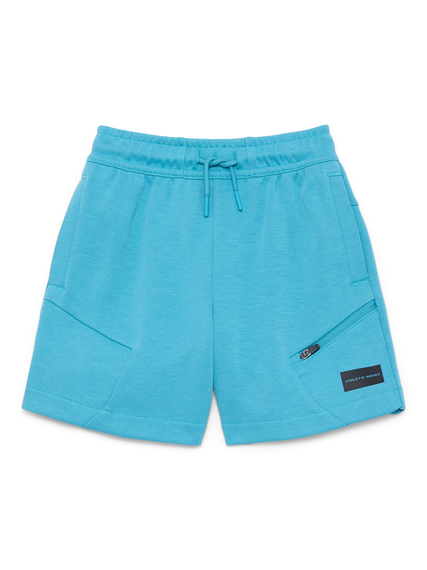 Athletic Works Boys Double Knit Performance Shorts, Sizes 4-18
