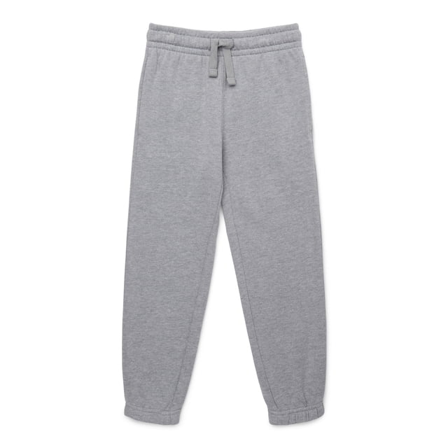 Athletic Works Boys Fleece Jogger Sweatpants, Sizes 4-18 and Husky