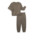 thumbnail image 1 of Athletic Works Boys Fleece Sweatshirt and Sweatpants Set, 2-Piece, Sizes 4-18 & Husky, 1 of 3