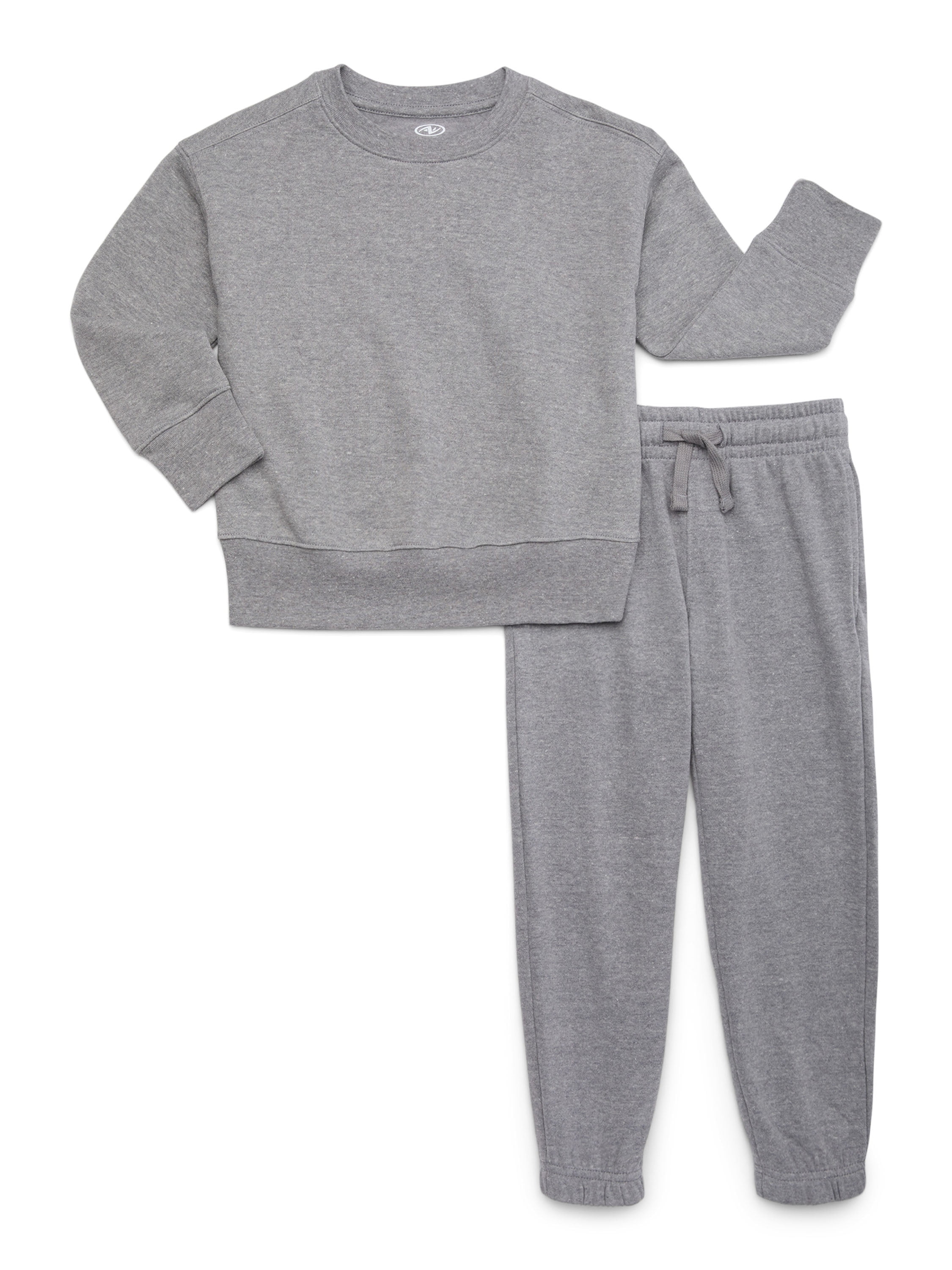 Athletic Works Boys Fleece Sweatshirt & Sweatpants Set, 2