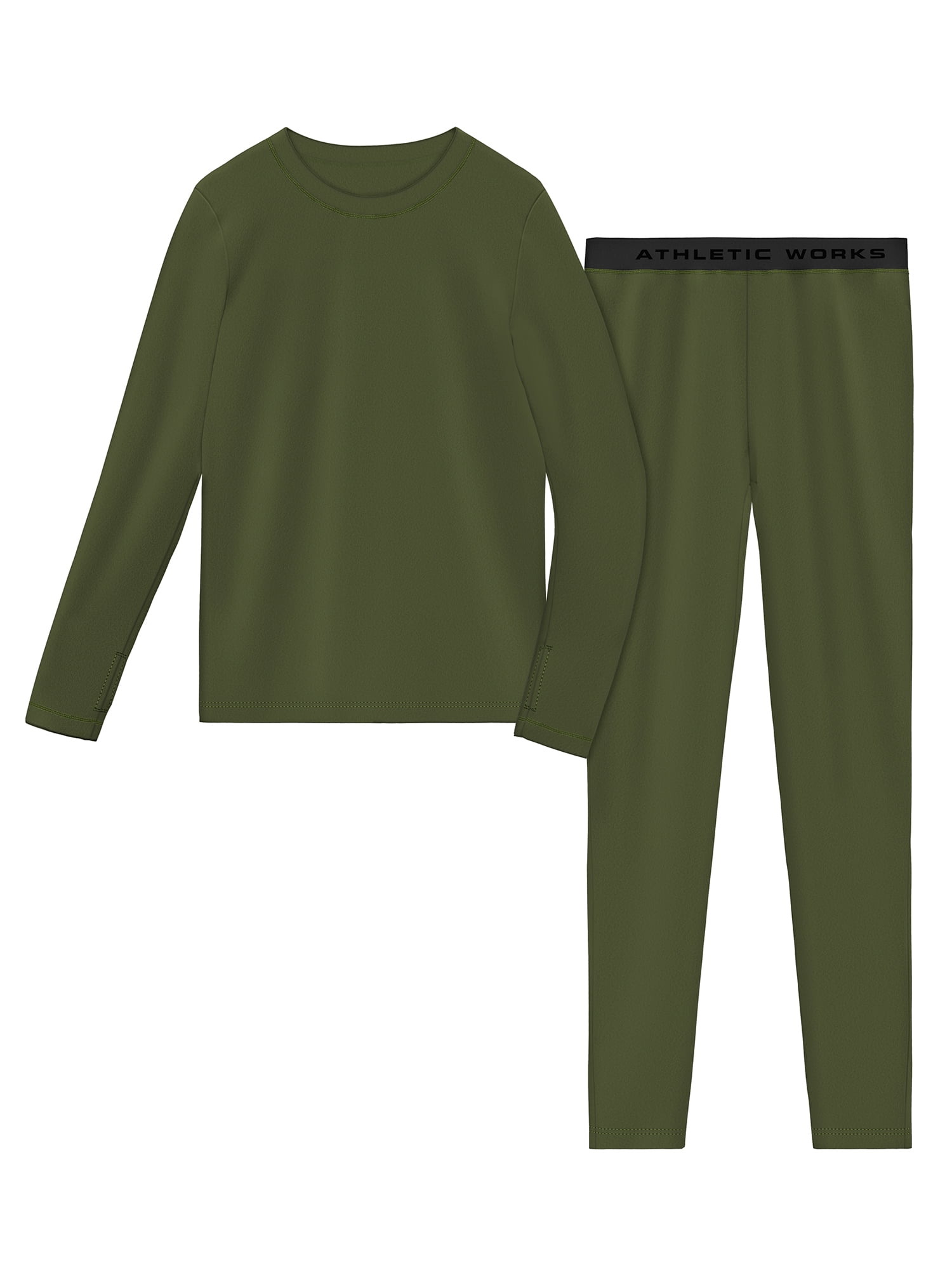 Athletic Works Kids Fleece Thermal Set, Sizes XS-XXL