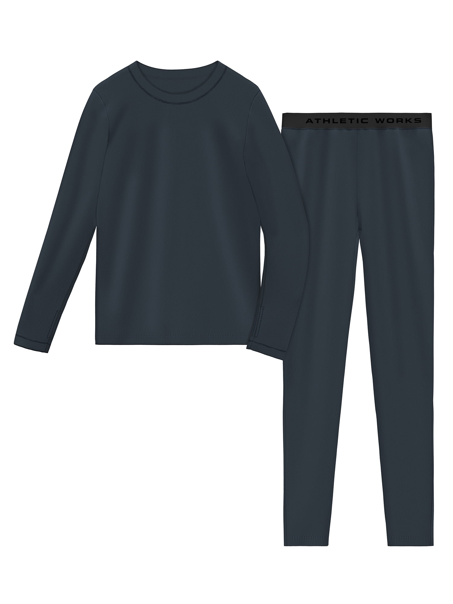 Athletic Works Kids Fleece Thermal Set, Sizes XS-XXL