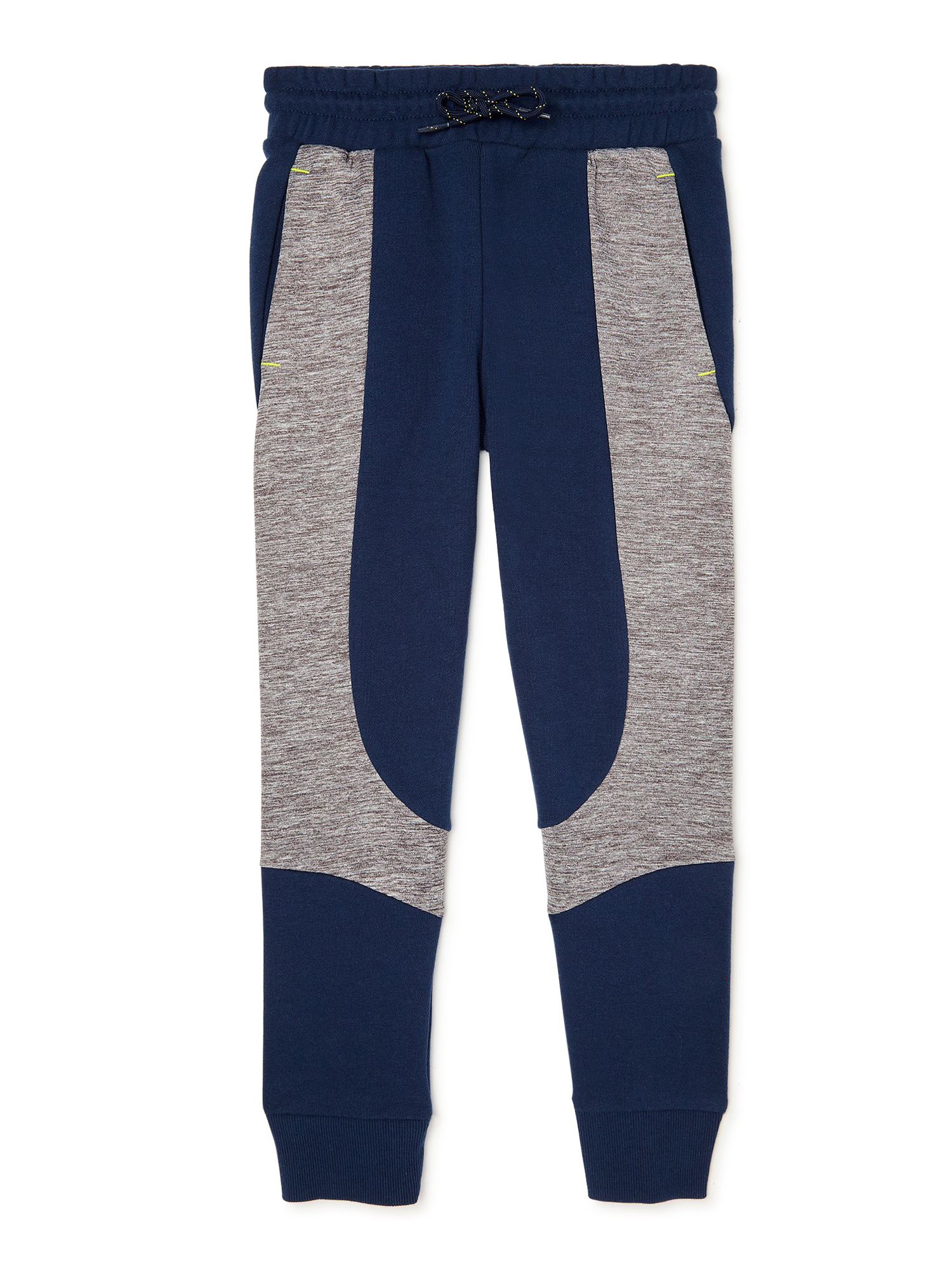 Athletic Works Boys’ French Terry Colorblock Jogger Pants, Sizes 4-18 & Husky - image 1 of 3