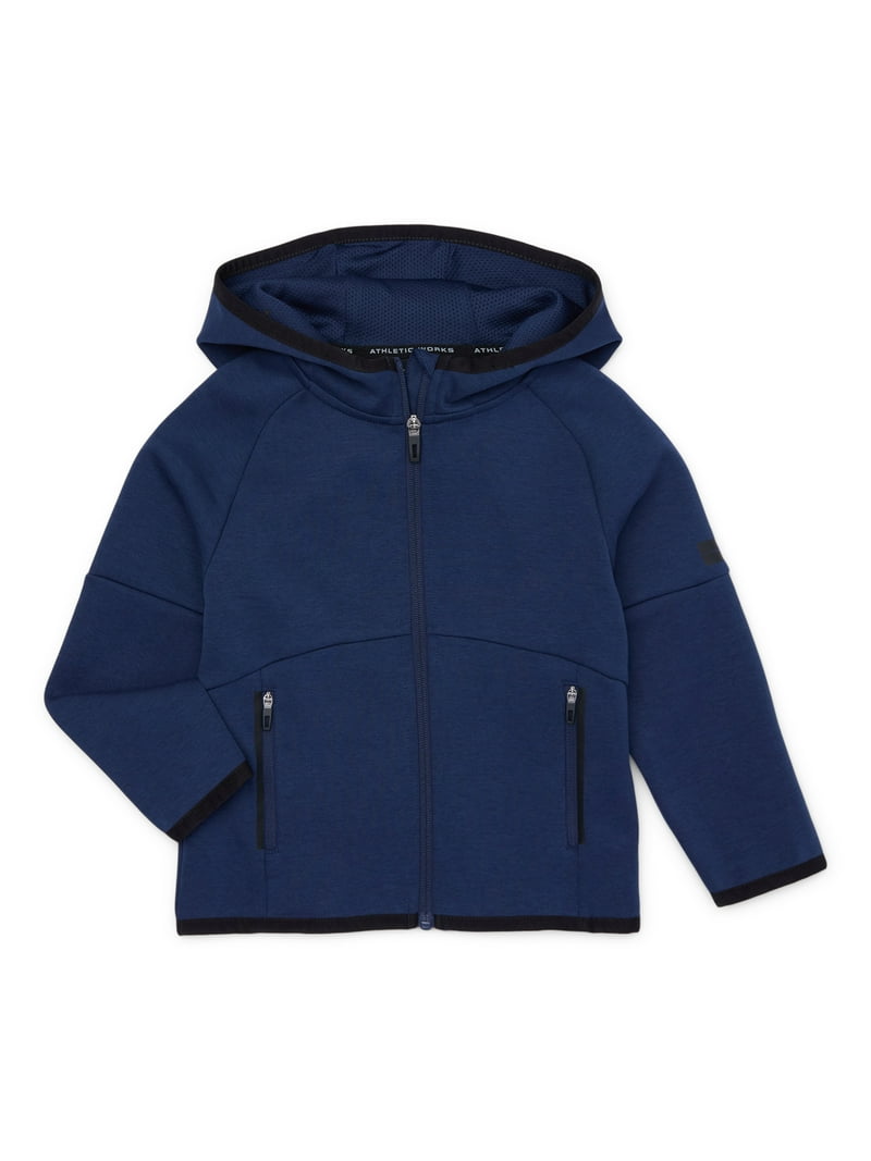 Athletic Works Boys Full-Zip Double Knit Performance Jacket