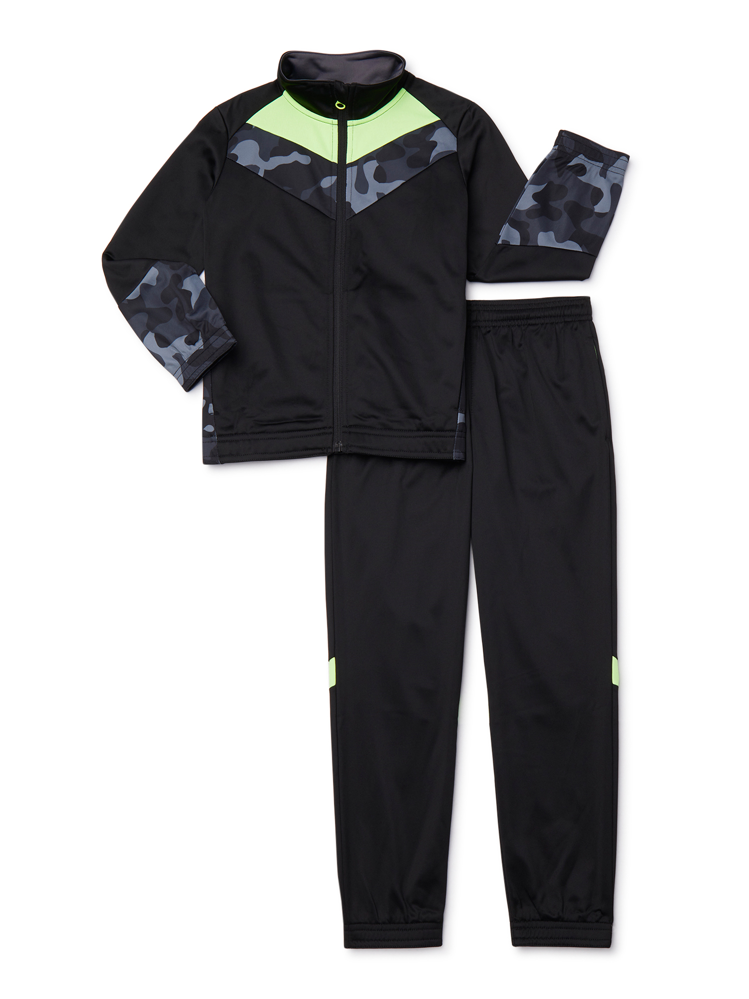 Athletic Works Boys Full Zip Jacket and Joggers 2-Piece Tracksuit, Sizes 4-16 - image 1 of 3