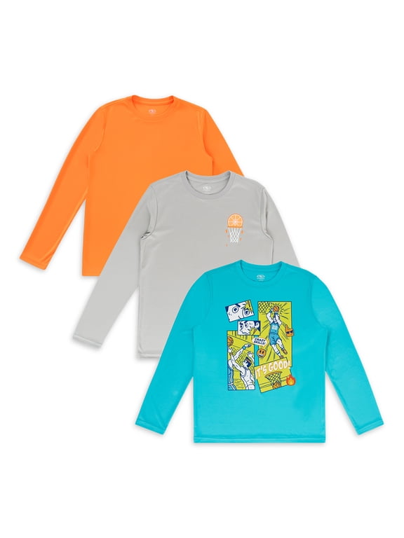 Boys Graphic 3-Pack Shirts, Sizes 4-18 & Husky