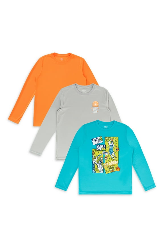 Boys Graphic 3-Pack Shirts, Sizes 4-18 & Husky