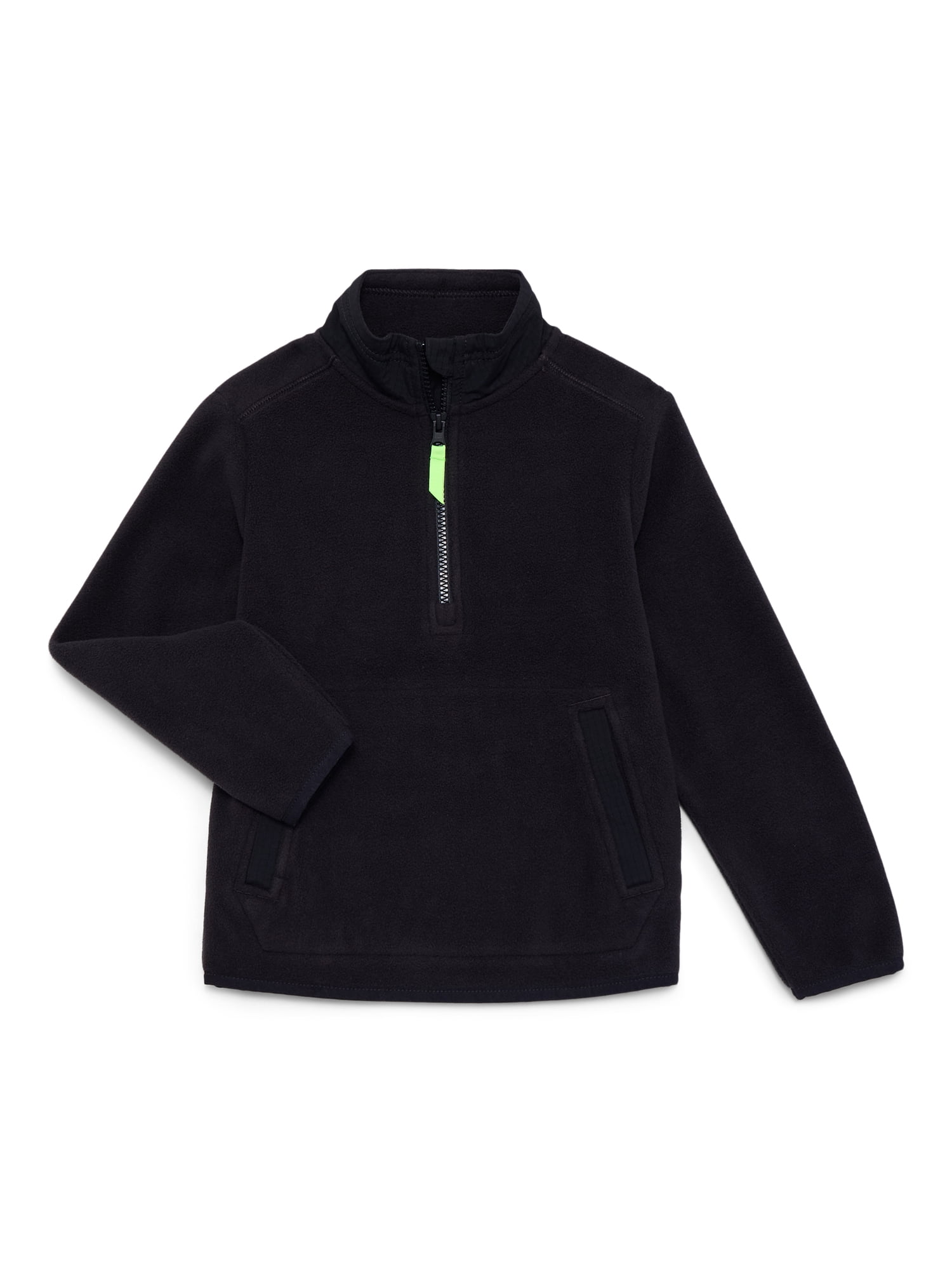 Athletic Works Boys Half Zip Microfleece Pullover, Sizes 4-18 & Husky