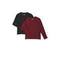thumbnail image 1 of Athletic Works Boys ButterCore Tee with Long Sleeves, 2-Pack, Sizes 4-18, 1 of 3