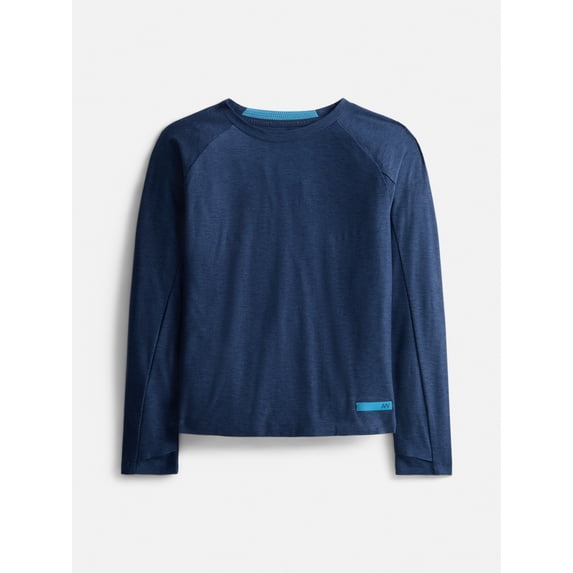 Athletic Works Boys ButterCore Tee with Long Sleeves, Sizes 4-18