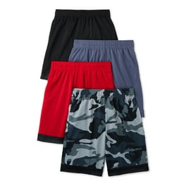 Athletic Works Boys Mesh Shorts, 3-Pack, Sizes 4-18 & Husky