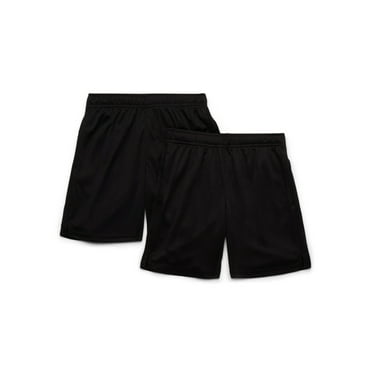 Athletic Works Boys Performance Shorts, 2-Pack, Sizes 4-18 & Husky