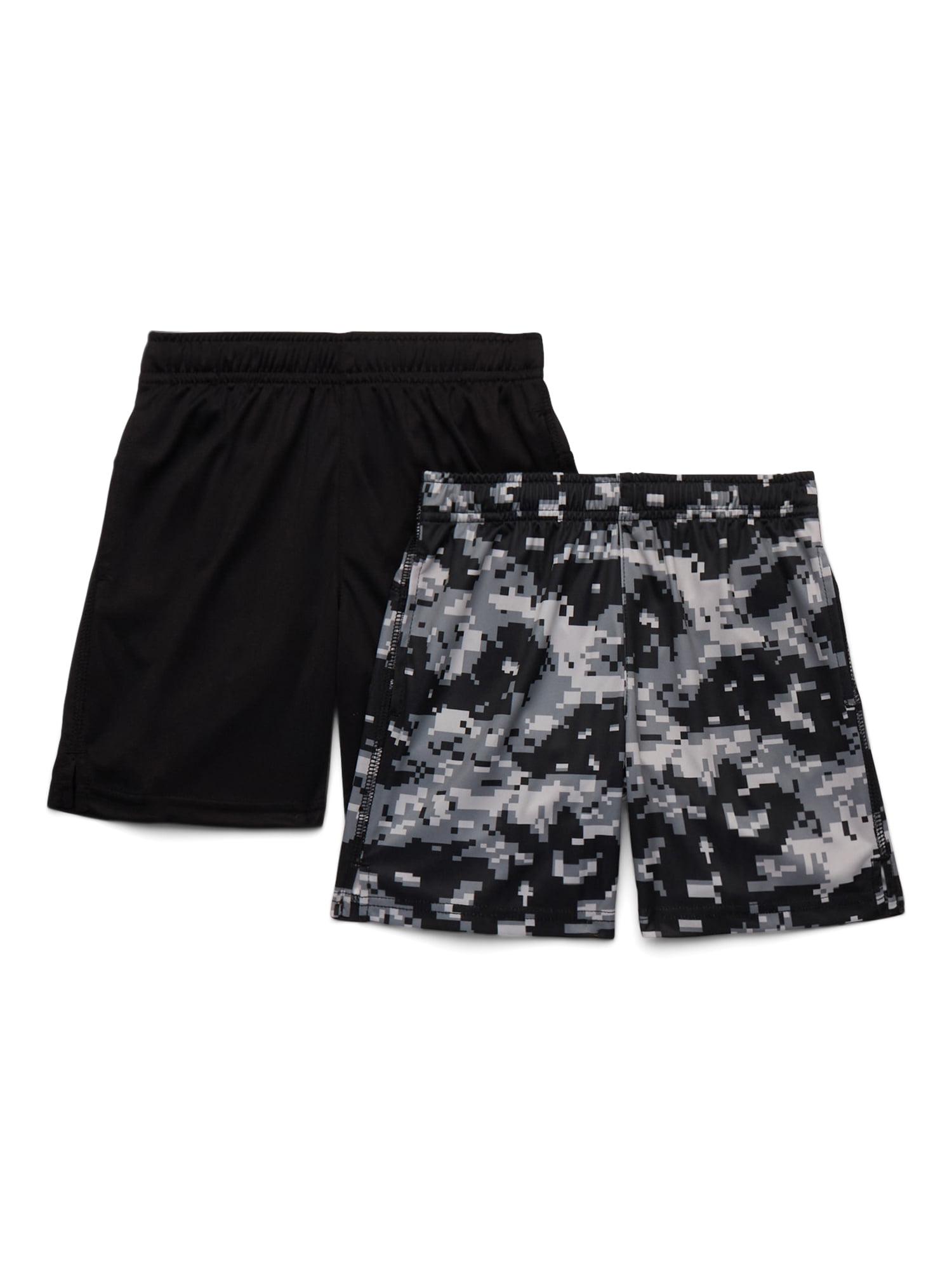 Athletic Works Boys Performance Shorts 2-Pack Sizes 4-18