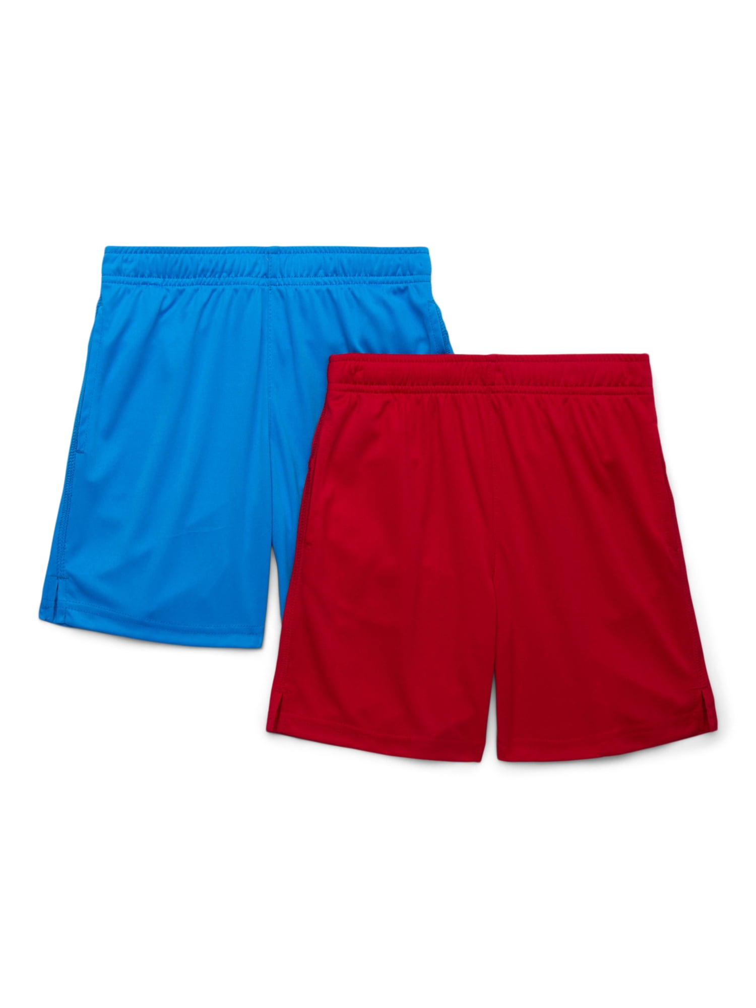 Athletic Works Boys Performance Shorts, 2-Pack, Sizes 4-18