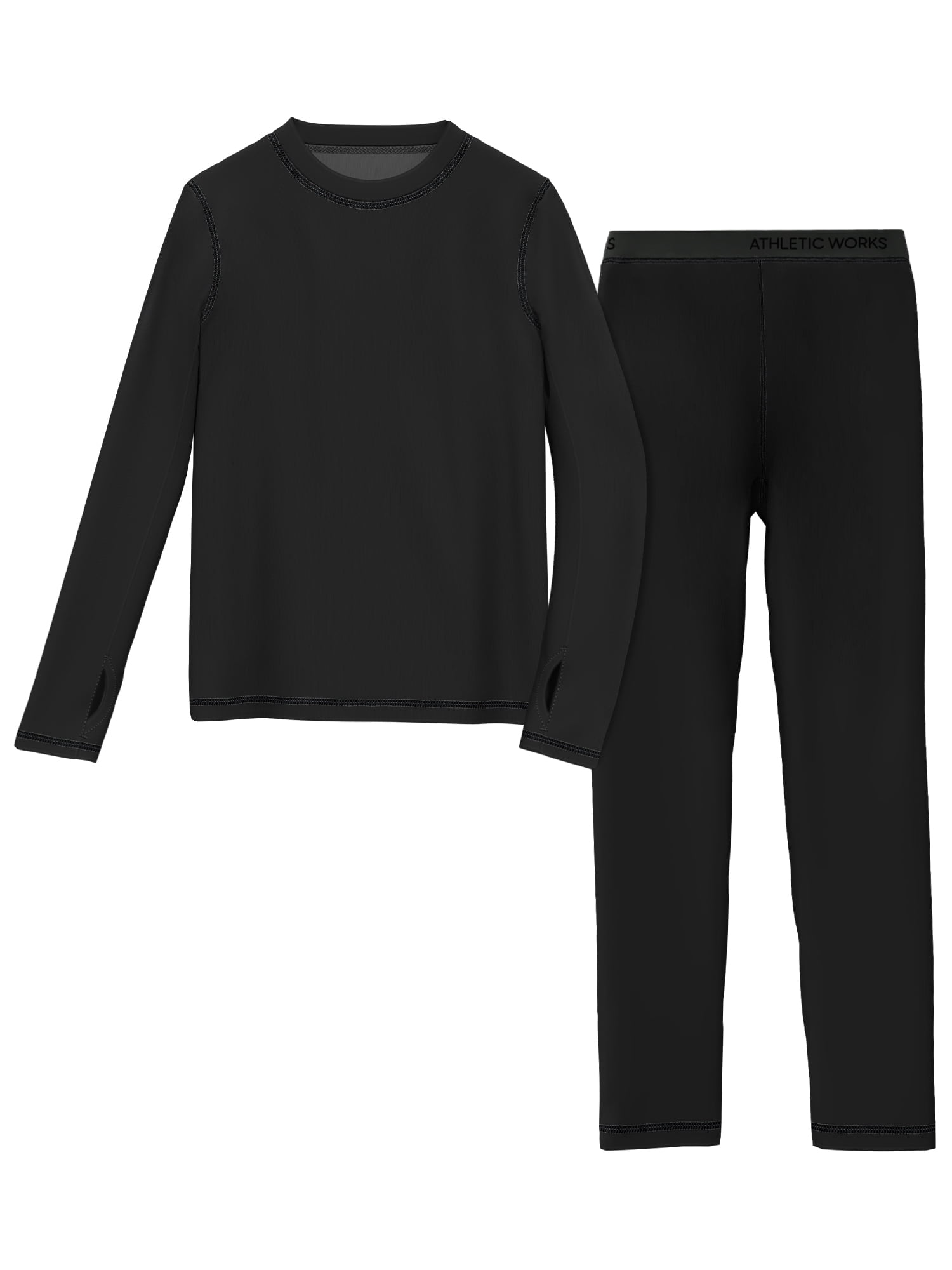 Athletic Works Boys Performance Thermal Base Layer 2PC Set, Sizes XS-XXL