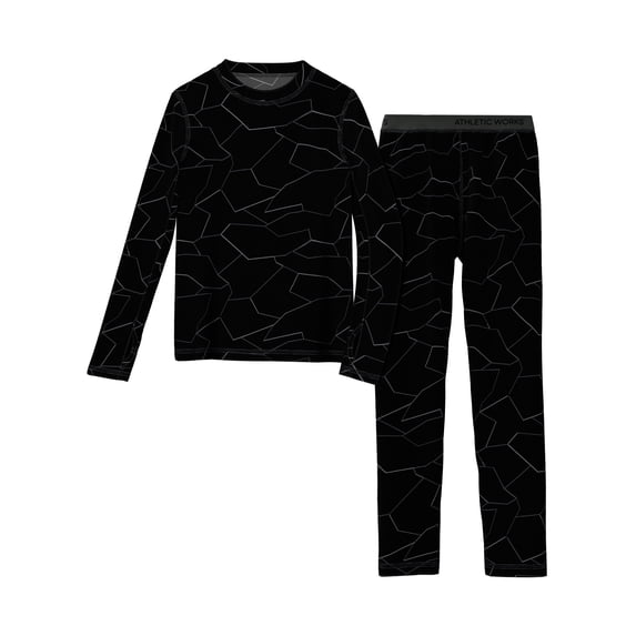 Athletic Works Boys Performance Thermal Base Layer 2PC Set, Sizes XS-XXL