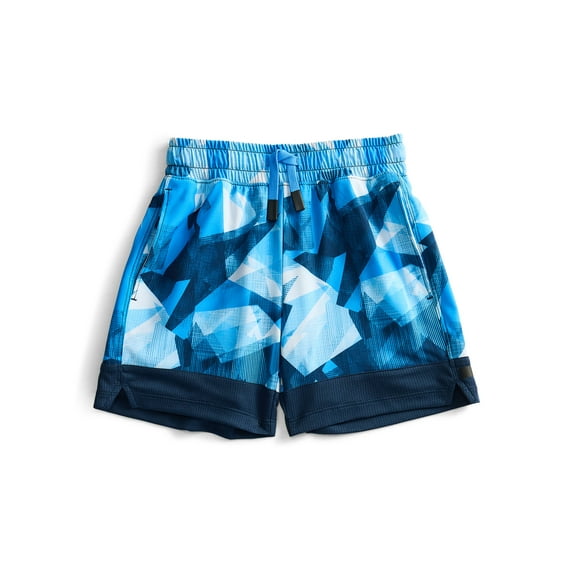 Athletic Works Boys' Print Performance Shorts, Sizes 4-18 & Husky