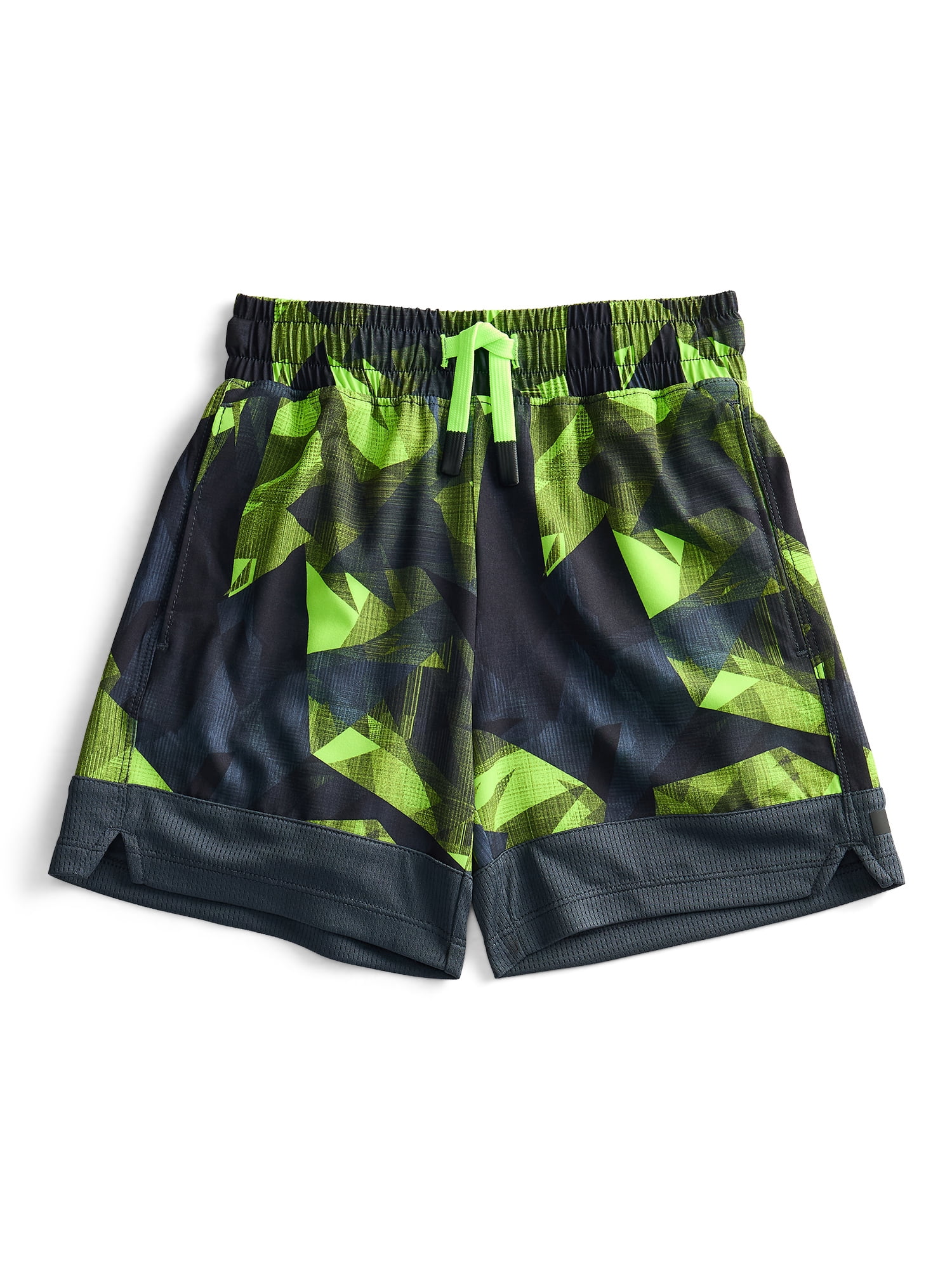 Athletic Works Boys' Print Performance Shorts, Sizes 4-18 & Husky