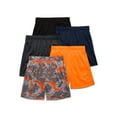 thumbnail image 1 of Athletic Works Boys Pull On Shorts, 5-Pack, Sizes 4-18 & Husky, 1 of 6