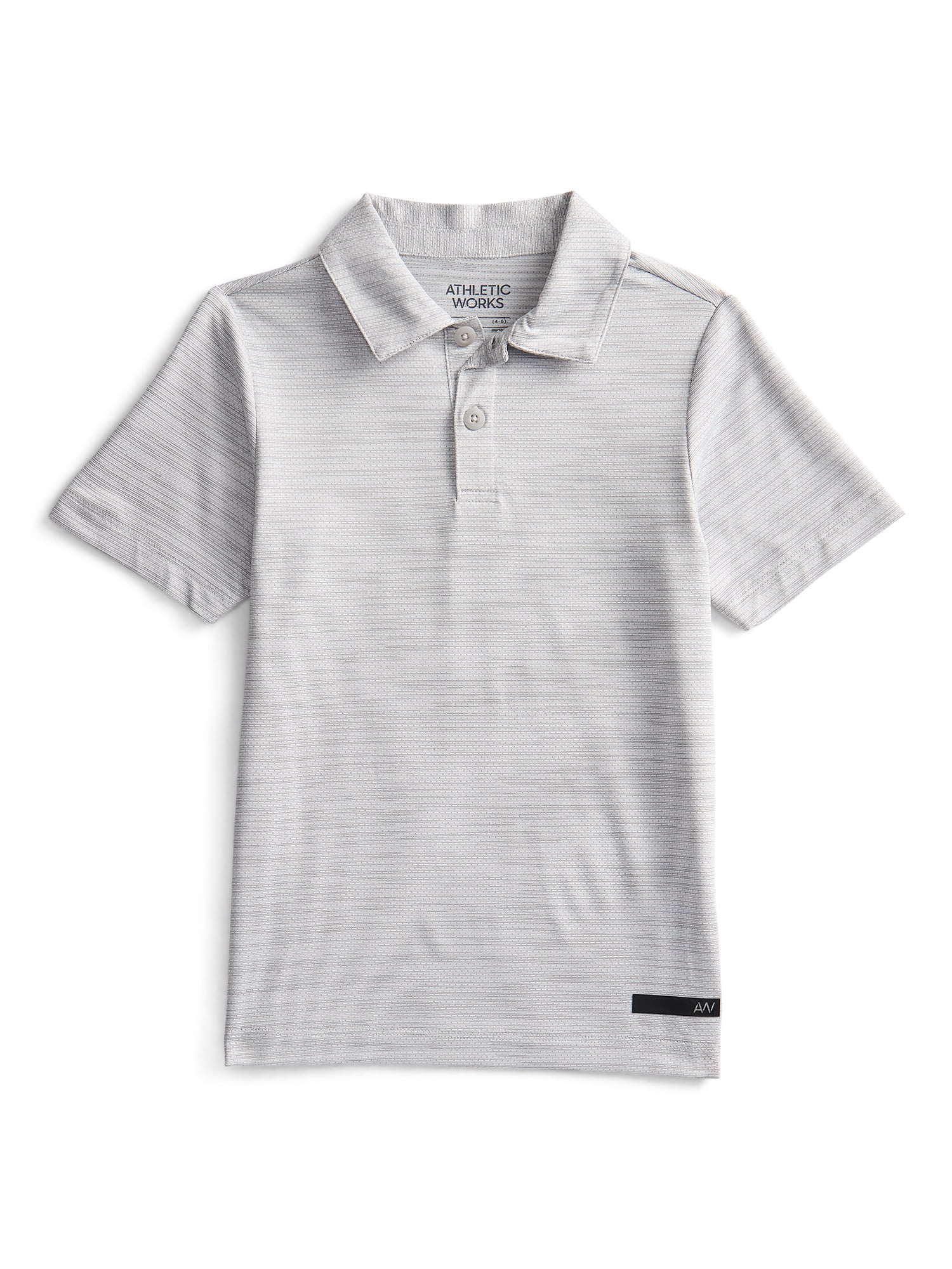 Athletic Works Boys Active Polo Shirt with Short Sleeves, Sizes 4-18