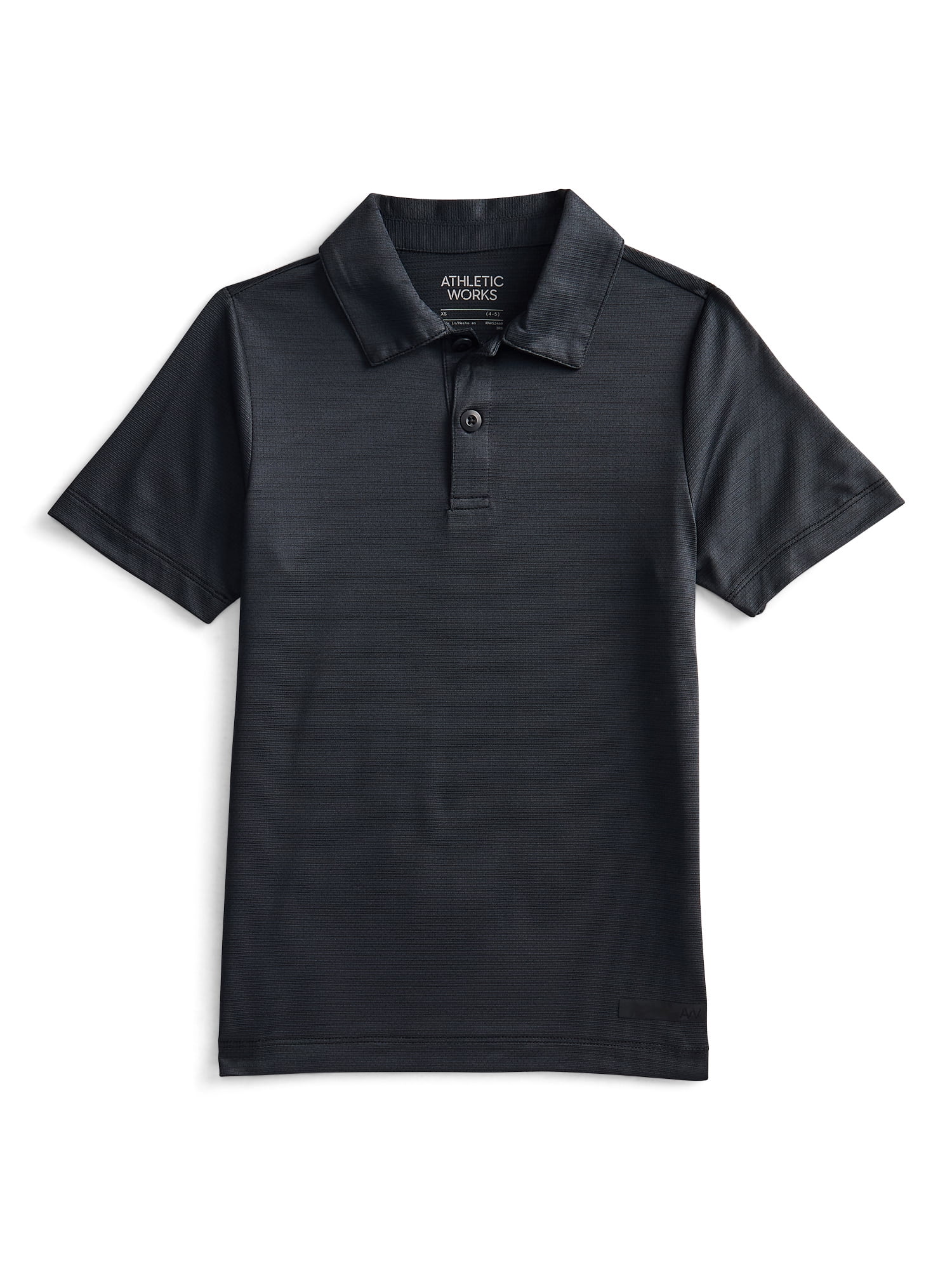 Athletic Works Boys Active Polo Shirt with Short Sleeves, Sizes 4-18