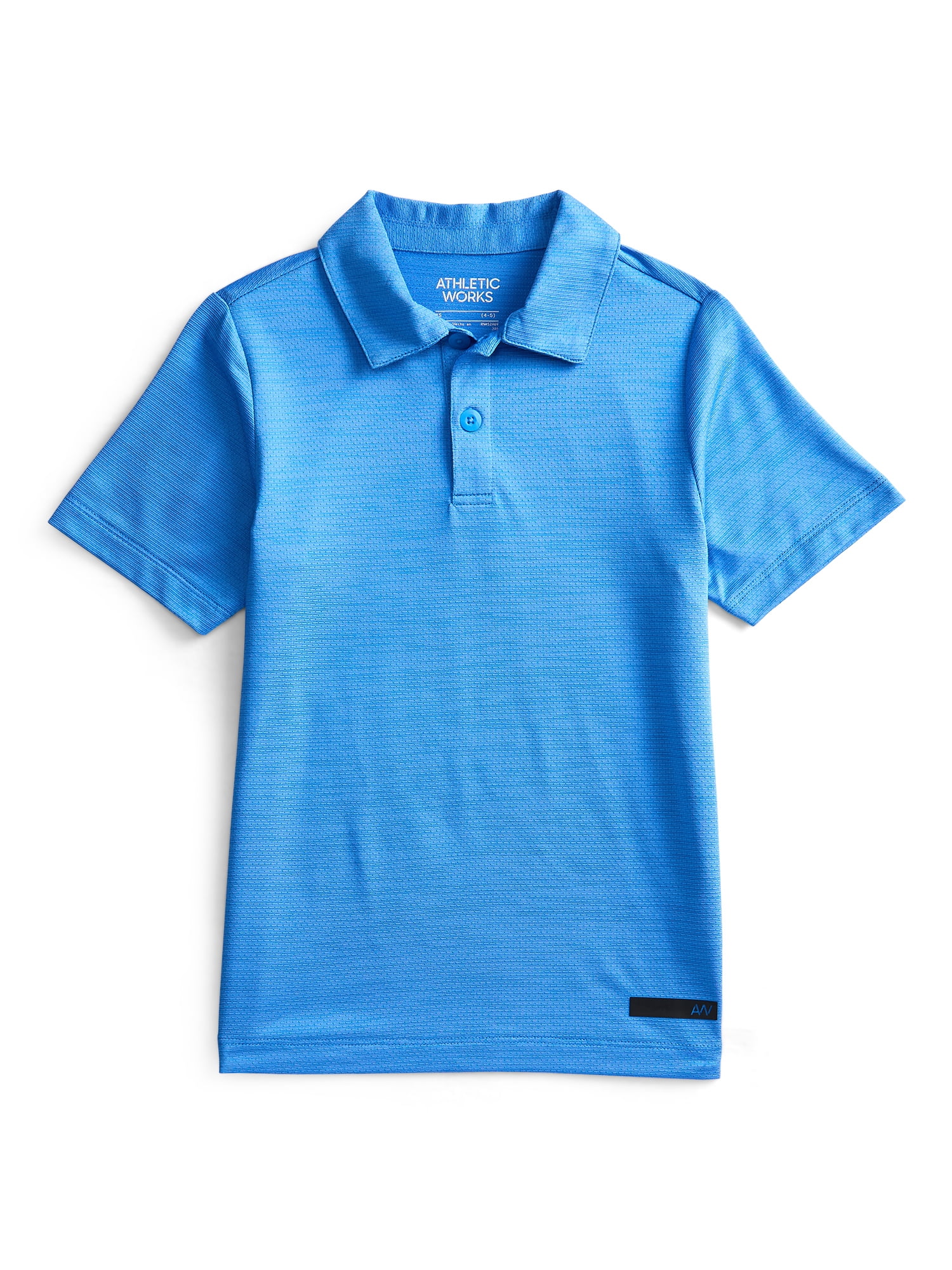Athletic Works Boys Short Sleeve Active Polo, Sizes 4-18