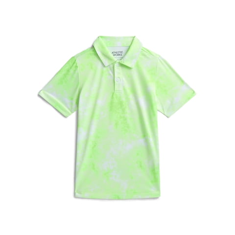 Athletic Works Boys Short Sleeve Polo, Sizes 4-18