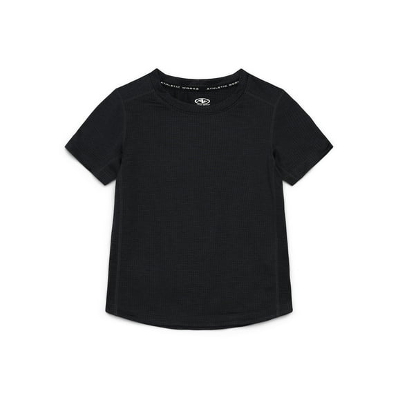 Athletic Works Boys Outdoor Active Tee with Short Sleeves, Sizes 4-18 & Husky