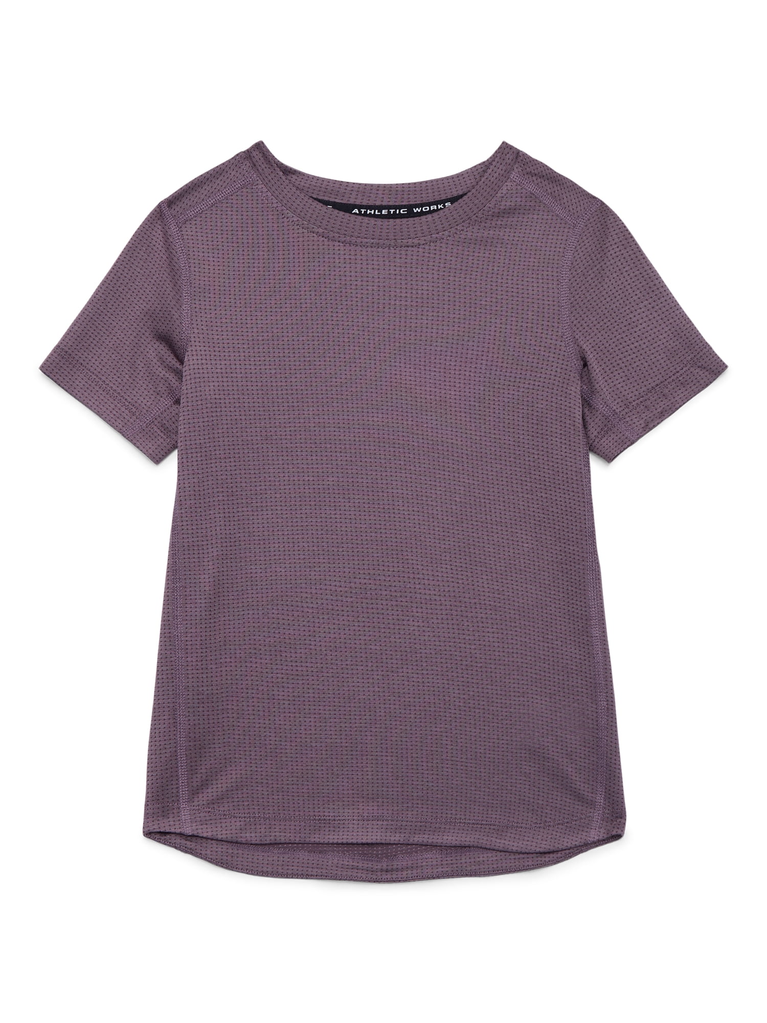 Athletic Works Boys Outdoor Active Tee with Short Sleeves, Sizes 4-18 & Husky