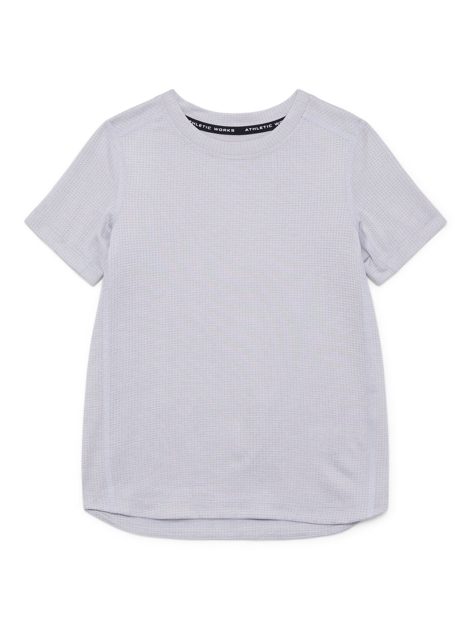Athletic Works Boys Outdoor Active Tee with Short Sleeves, Sizes 4-18 & Husky