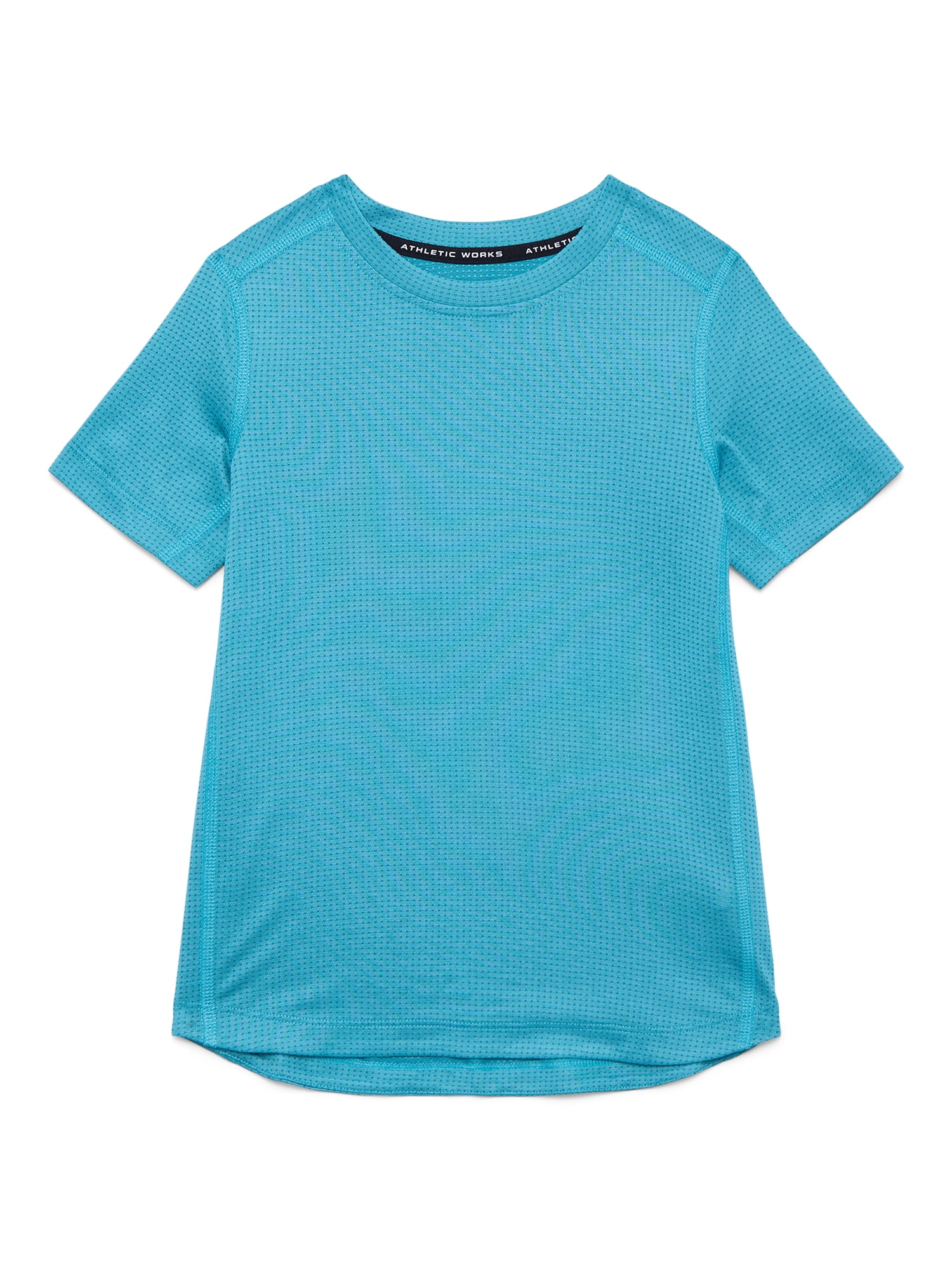 Athletic Works Boys Outdoor Active Tee with Short Sleeves, Sizes 4-18 & Husky