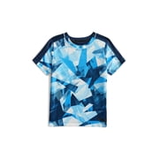 Athletic Works Boys' Print Performance Tee with Short Sleeves, Sizes 4-18 & Husky