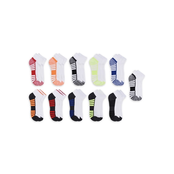 Athletic Works Boys Socks, 11-Pack, Sizes S to L